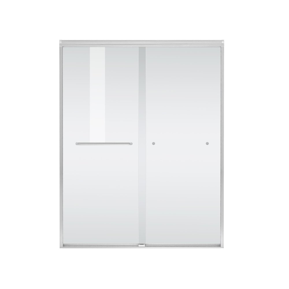 Semi-frameless shower door 60 x 72 in Polished Chrome. Picture 11