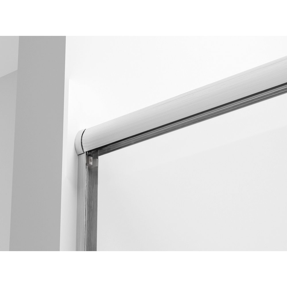 Semi-frameless shower door 60 x 72 in Polished Chrome. Picture 8