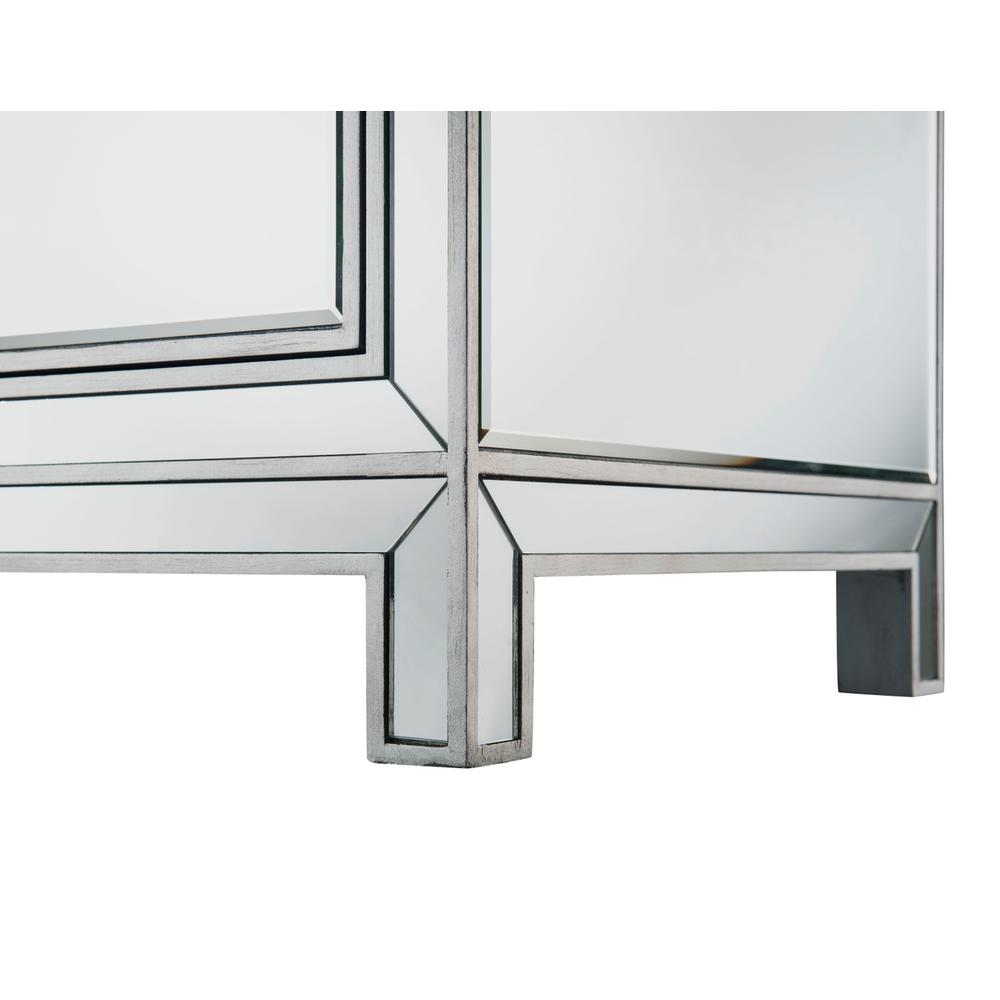 Dresser 6 drawers 60in. W x 18in. D x 32in. H in antique silver paint. Picture 2