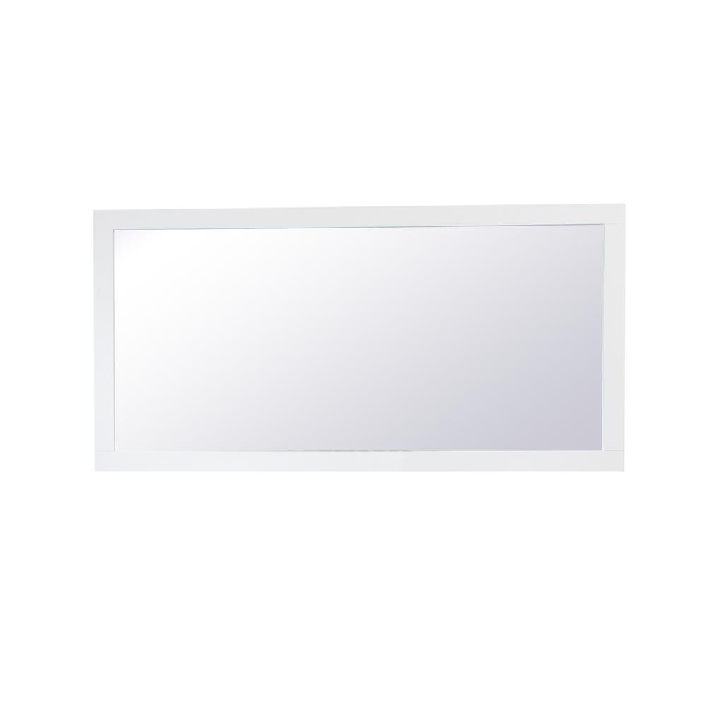 Aqua rectangle vanity mirror 72 inch in White. Picture 1