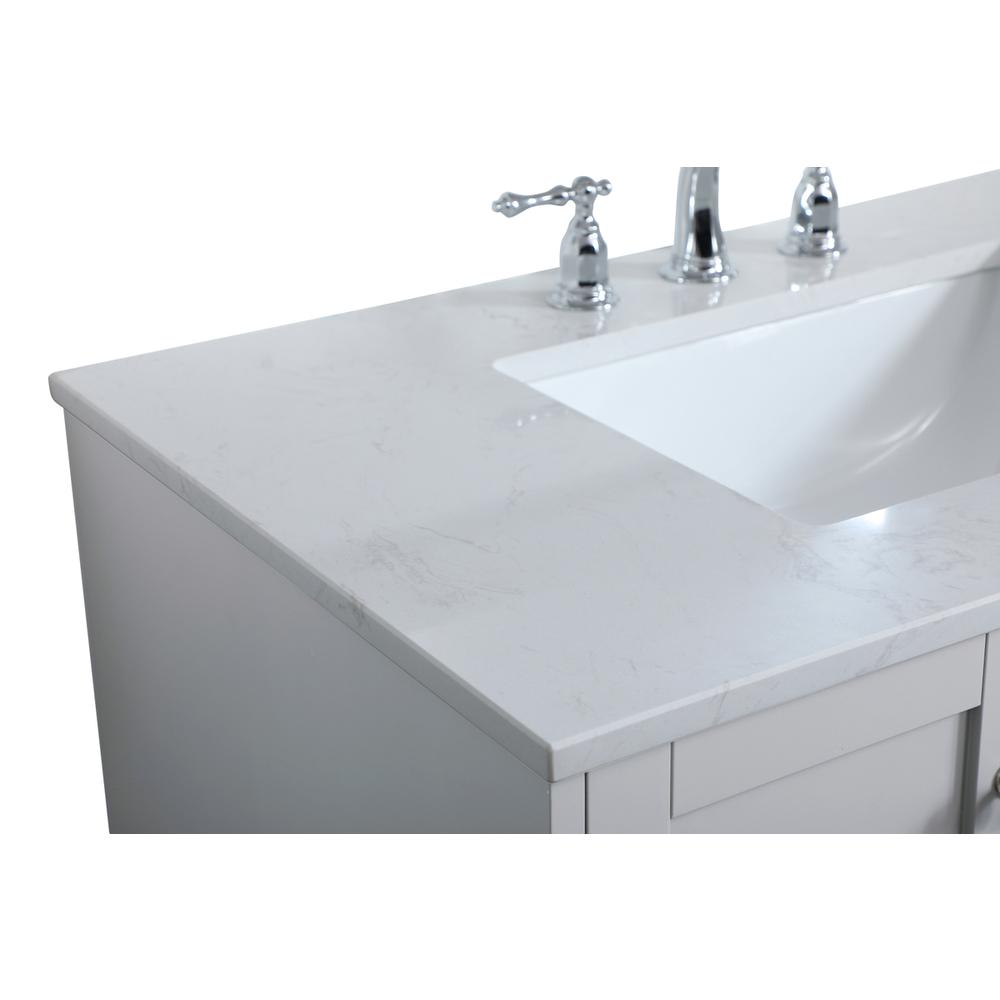 36 inch Single Bathroom Vanity in Grey. Picture 11