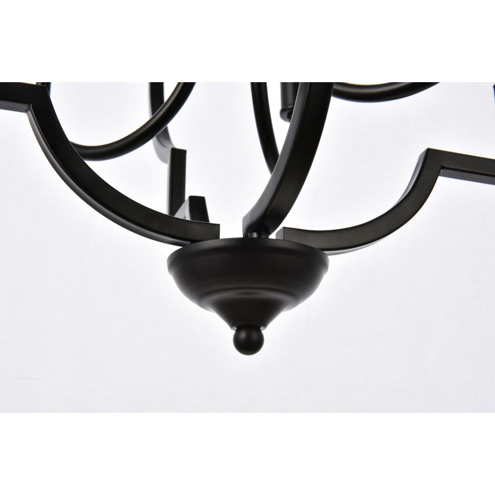 Sandara 4 lights pendant in black. Picture 3