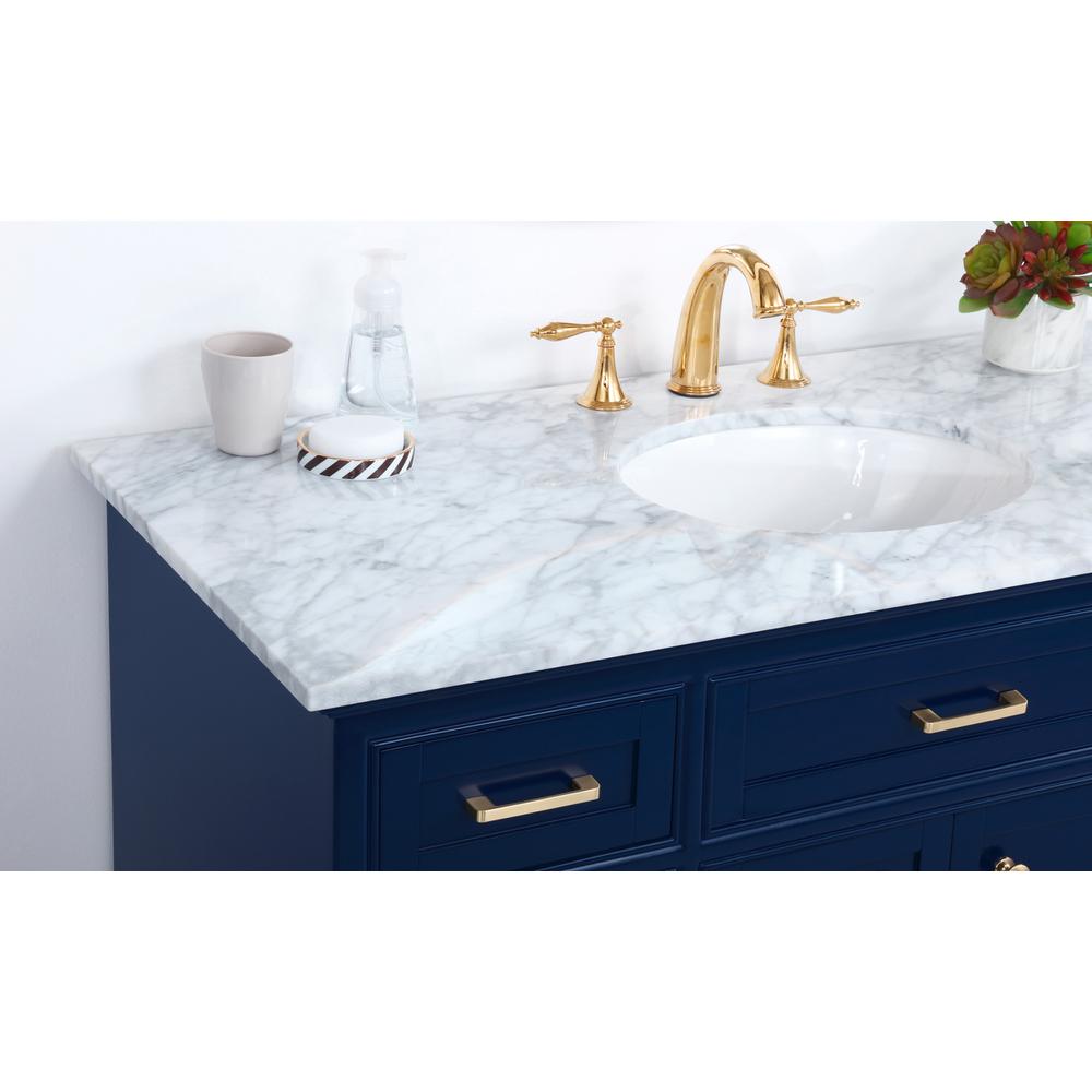 48 inch Single bathroom vanity in Blue. Picture 5
