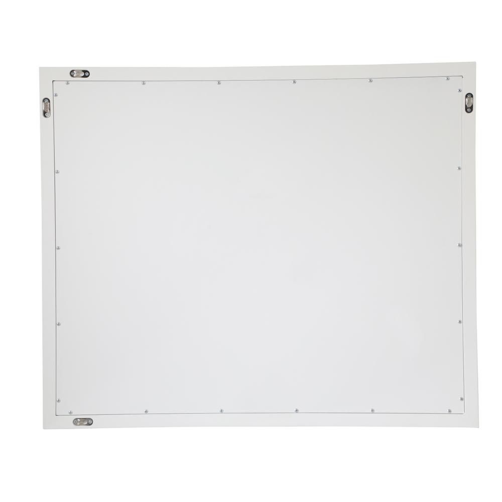 Aqua rectangle vanity mirror 30 inch in White. Picture 8