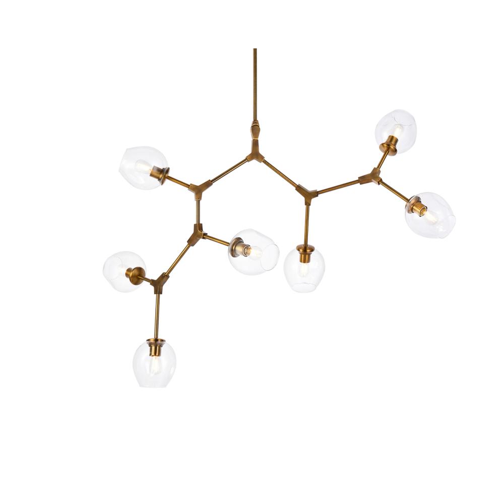 Cavoli 7 lights brass chandelier. Picture 2