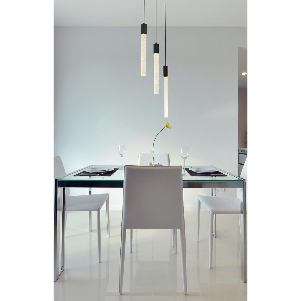 Weston 3 lights pendant in black. Picture 8