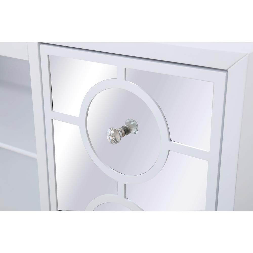 60 in. mirrored TV stand in white. Picture 7