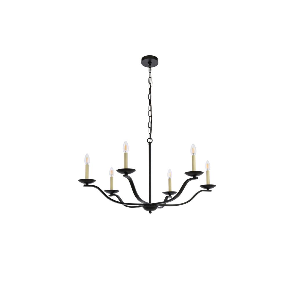Trey 36 inch pendant in black. Picture 6