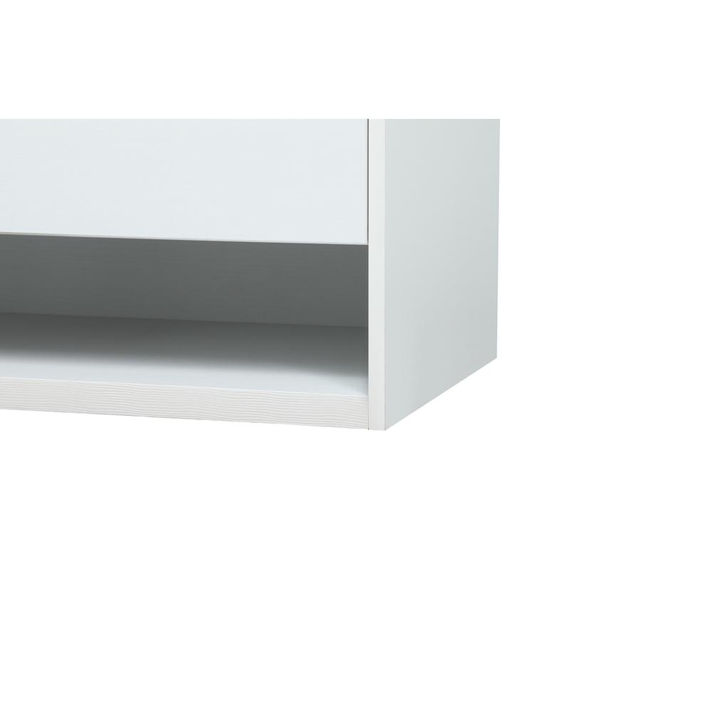 36 inch Single bathroom vanity in white with backsplash. Picture 13