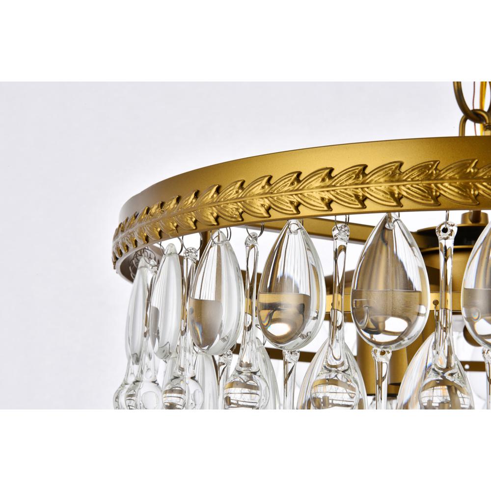 Nordic 4 lights brass pendant. Picture 5
