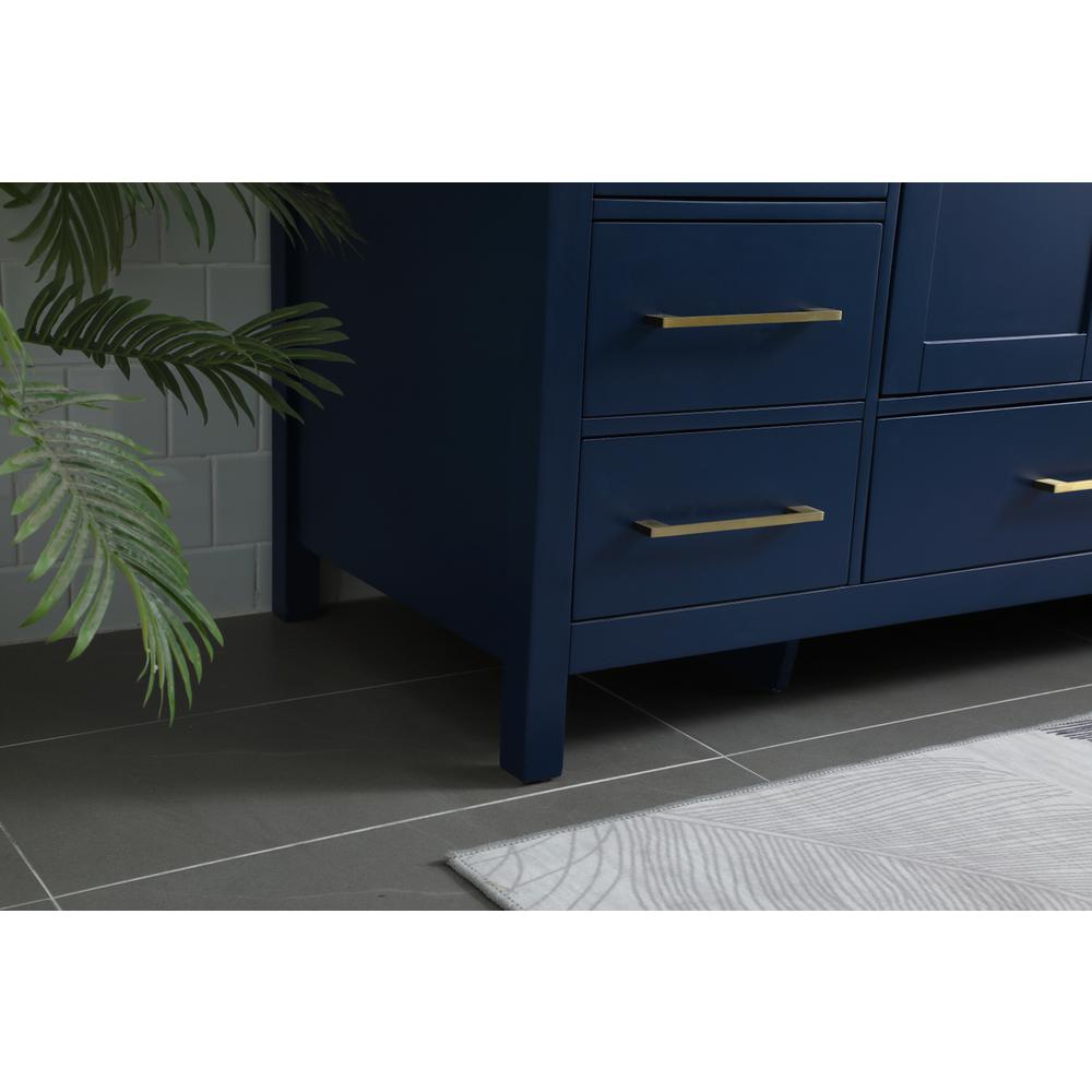 54 Inch SIngle Bathroom Vanity In Blue. Picture 6