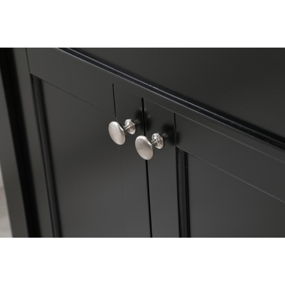 60 inch double bathroom vanity in black. Picture 12