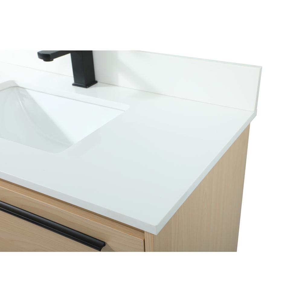36 inch Single bathroom vanity in maple with backsplash. Picture 11