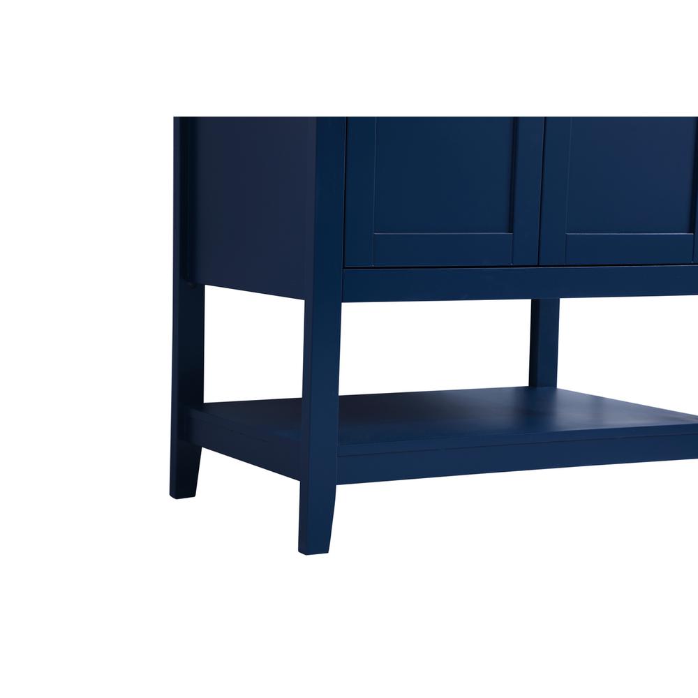 30 inch Single Bathroom Vanity in Blue. Picture 11