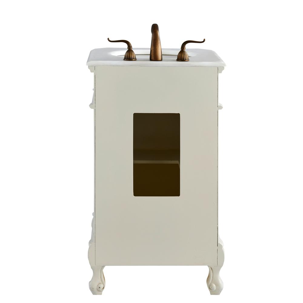 21 inch Single Bathroom vanity in Antique White. Picture 8