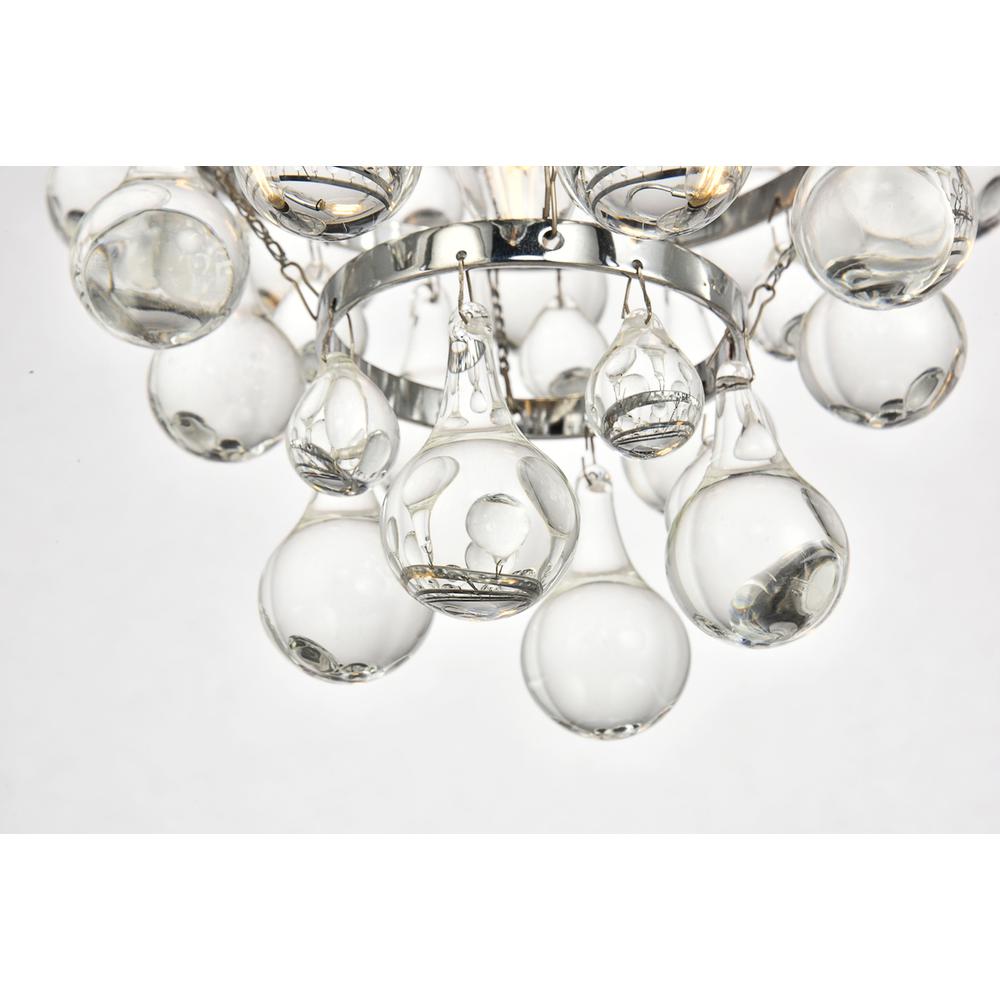 Kora Collection Pendant D13 H10.9 Lt:3 Chrome Finish. Picture 5