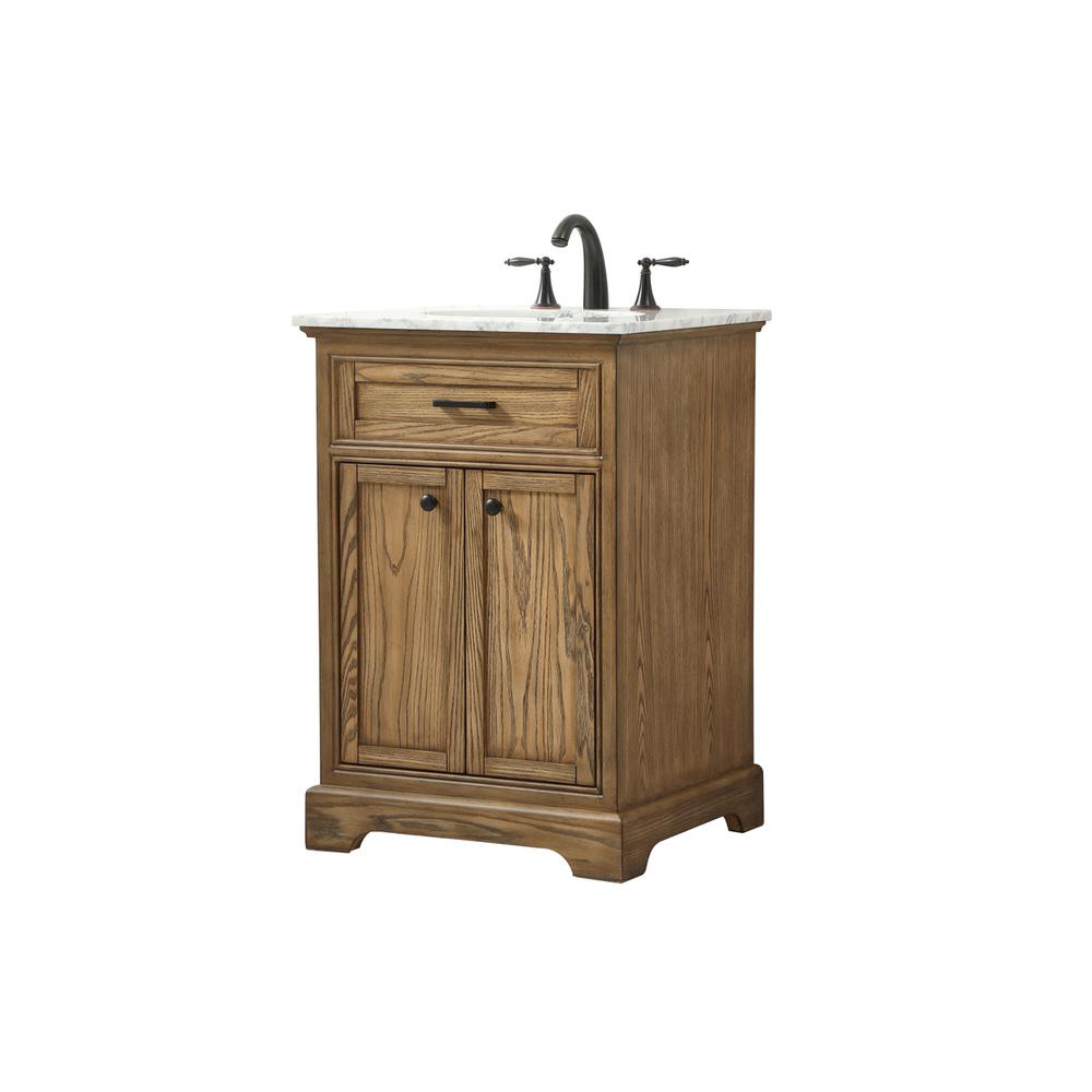 24 inch Single bathroom vanity in driftwood. Picture 7