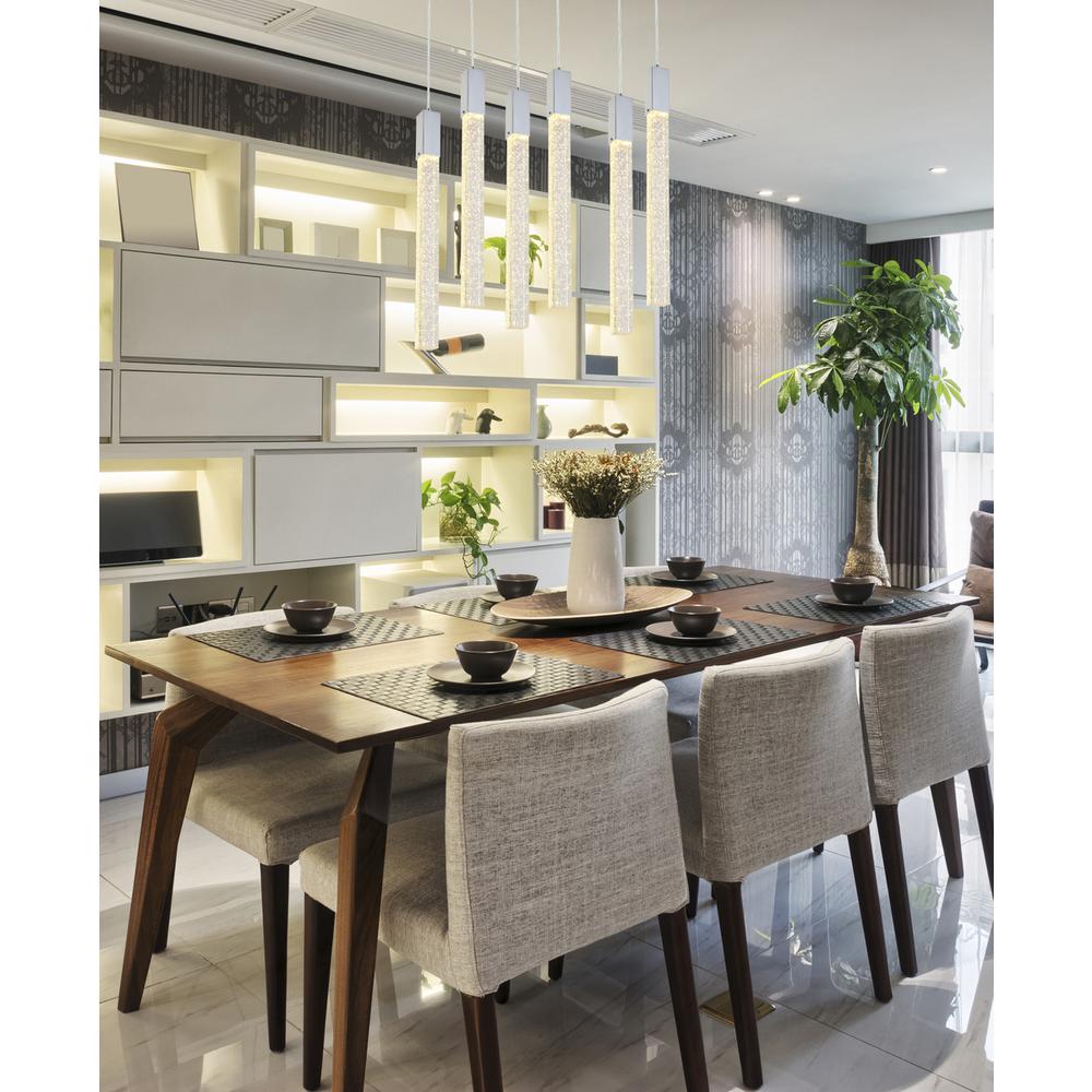 Weston 6 lights pendant in chrome. Picture 8