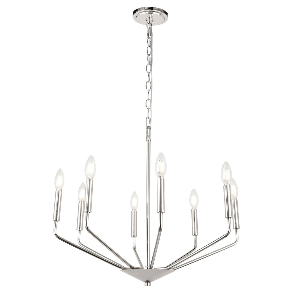 Enzo 8 Light Chrome Pendant. Picture 6