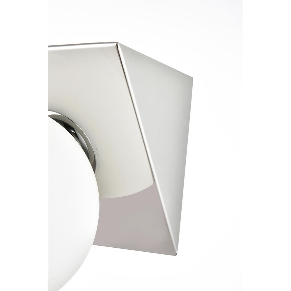 Jillian 4 light Chrome and frosted white Bath Sconce. Picture 4