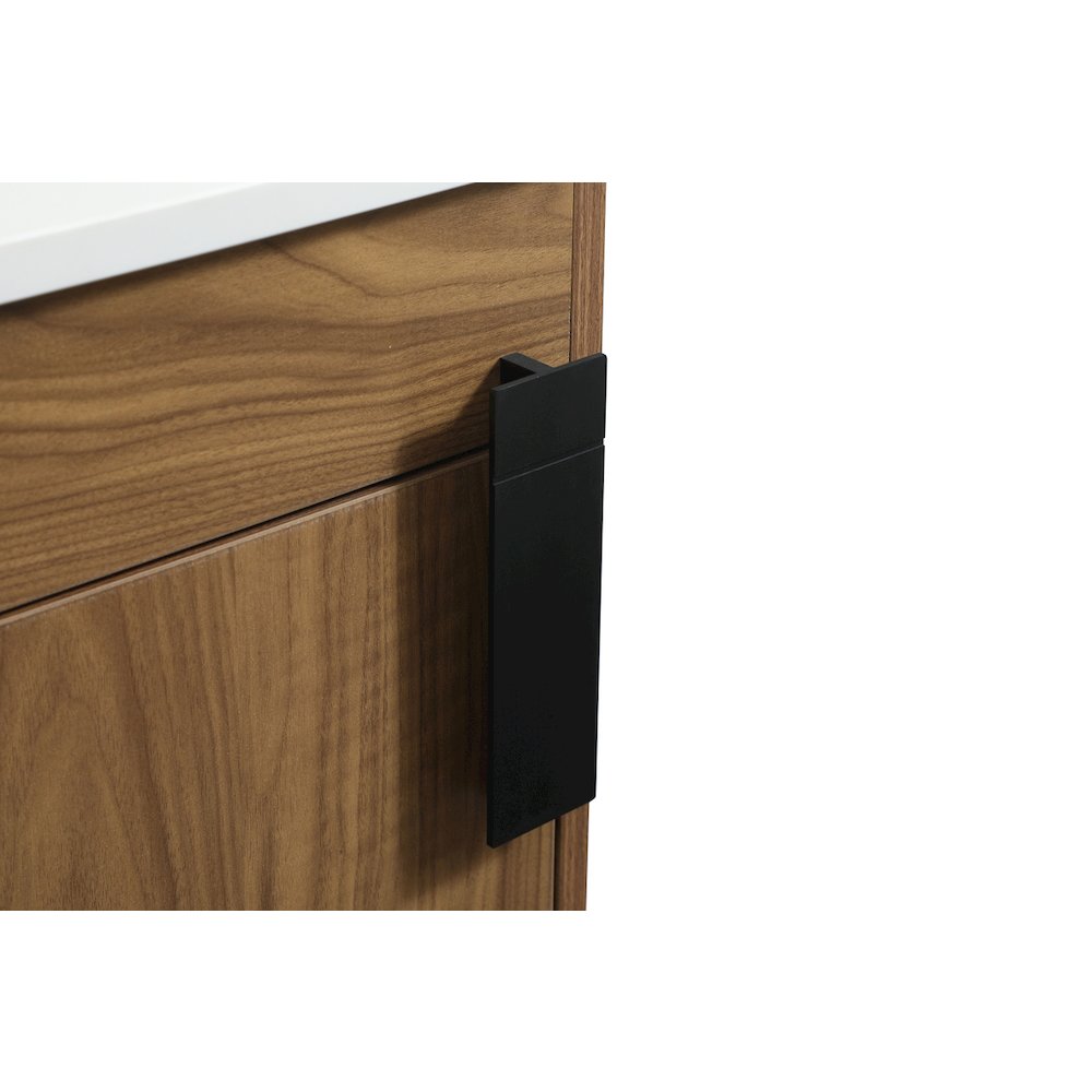 18 Inch Single Bathroom Vanity In Walnut Brown. Picture 13