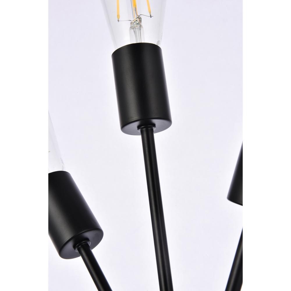 Lucca 11 inch bath sconce in black. Picture 5