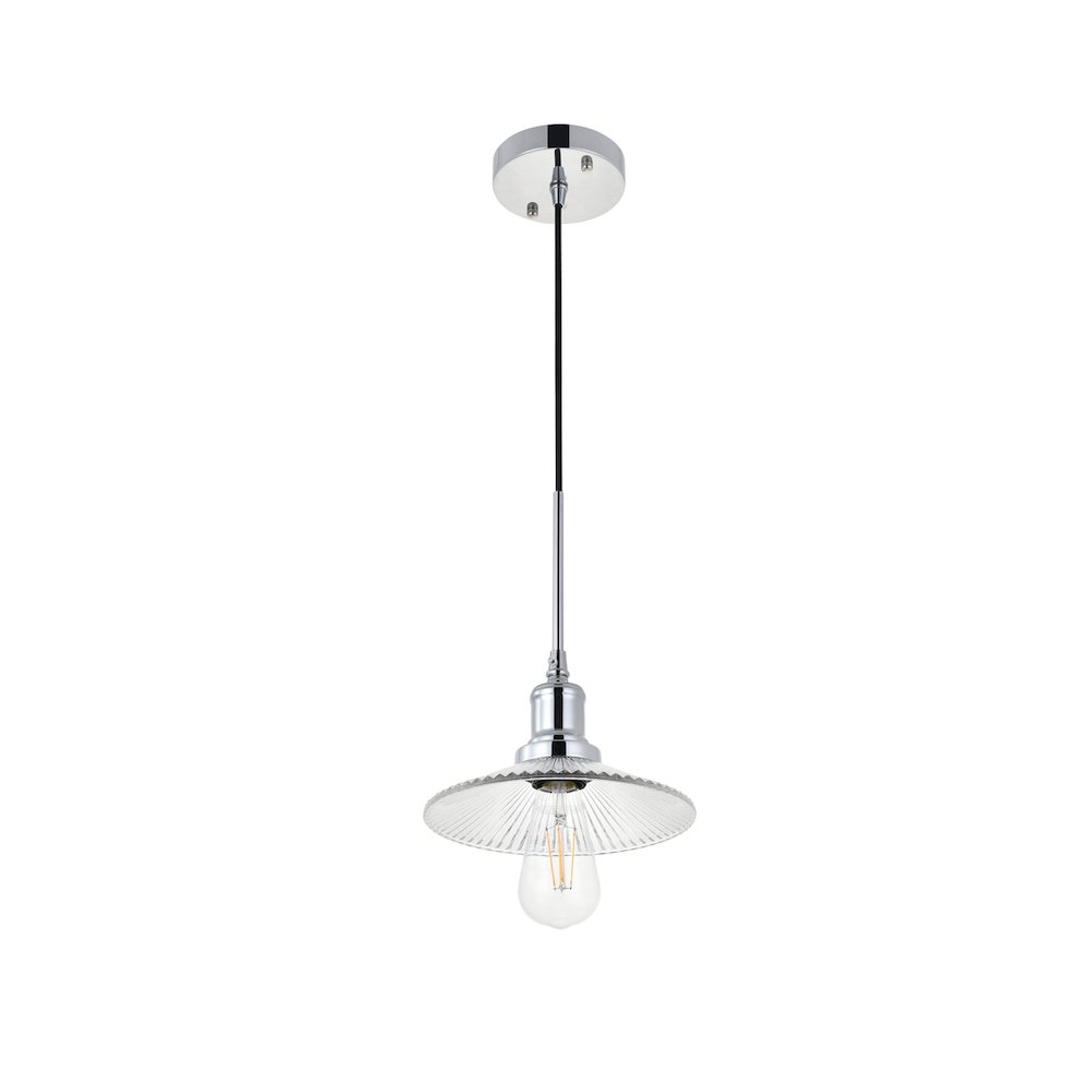 Waltz 1 Light Chrome Pendant. Picture 8