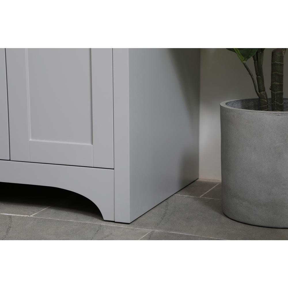 24 inch Single Bathroom Vanity in Grey. Picture 5