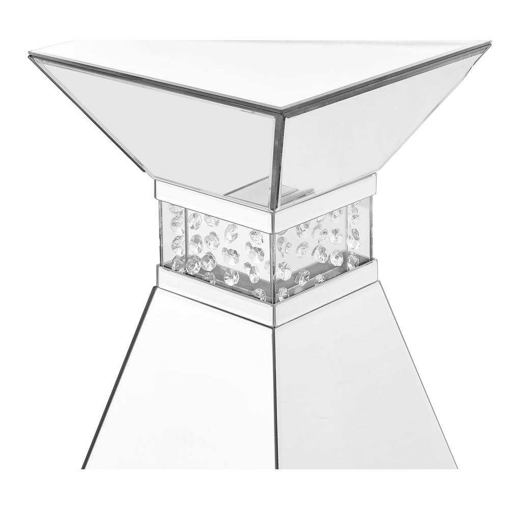 12 inch Crystal End Table in Clear Mirror Finish. Picture 5