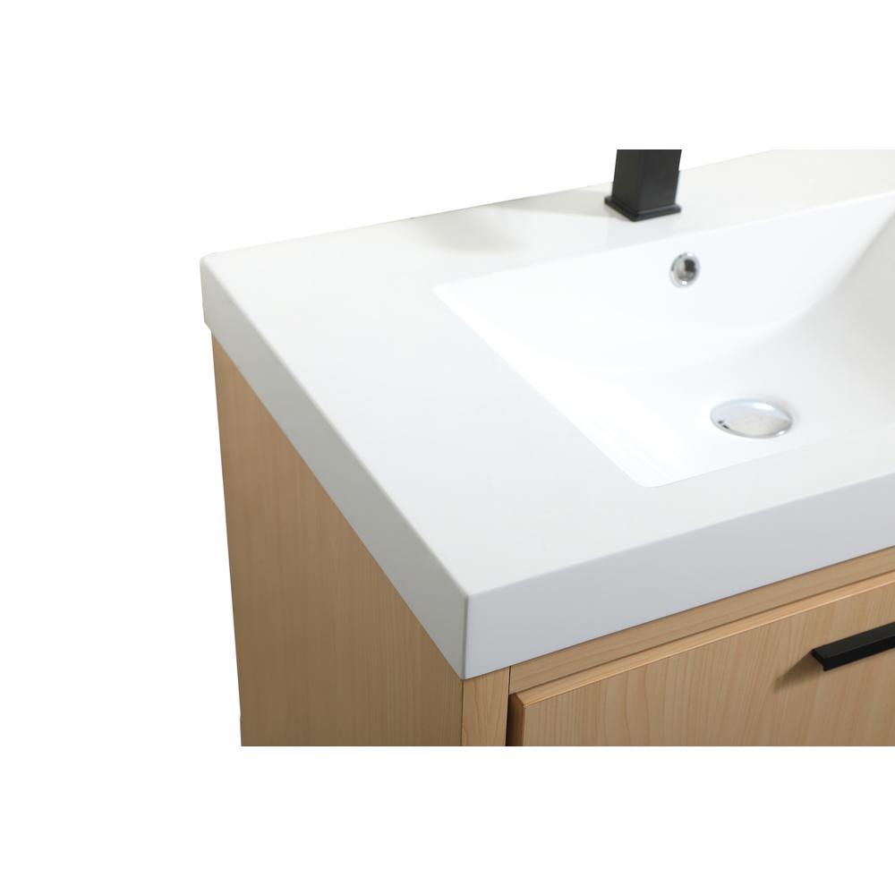 30 inch Single bathroom vanity in Maple. Picture 11