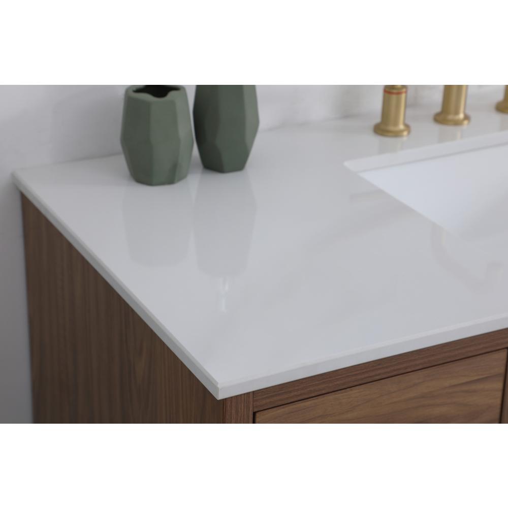 48 inch bathroom vanity in Walnut Brown. Picture 5
