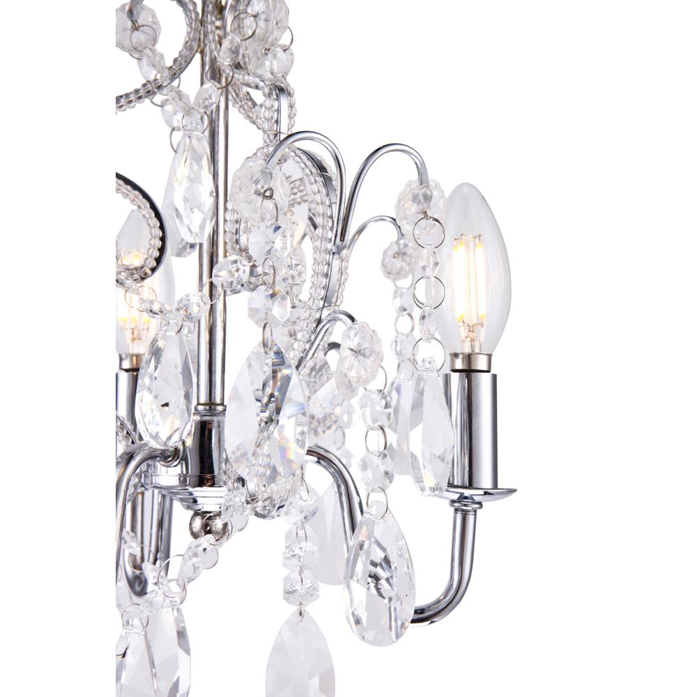 Karter Collection Pendant D9.5 H12.2 Lt:3 Chrome Finish. Picture 4