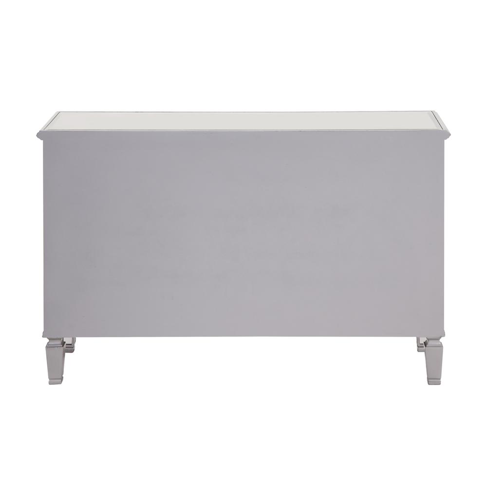 6 Drawer Dresser 48 in. x 18 in. x 32 in. in silver paint. Picture 9
