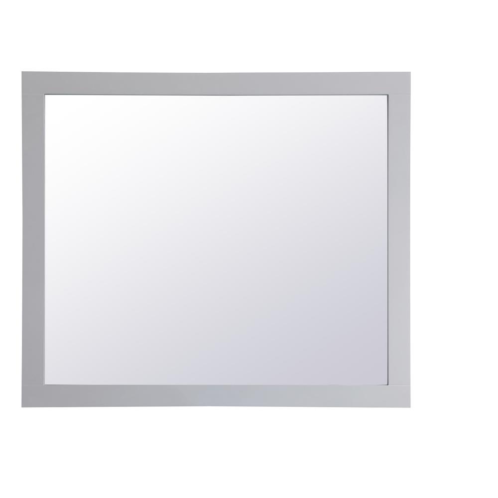 Aqua rectangle vanity mirror 42 inch in Grey. Picture 1