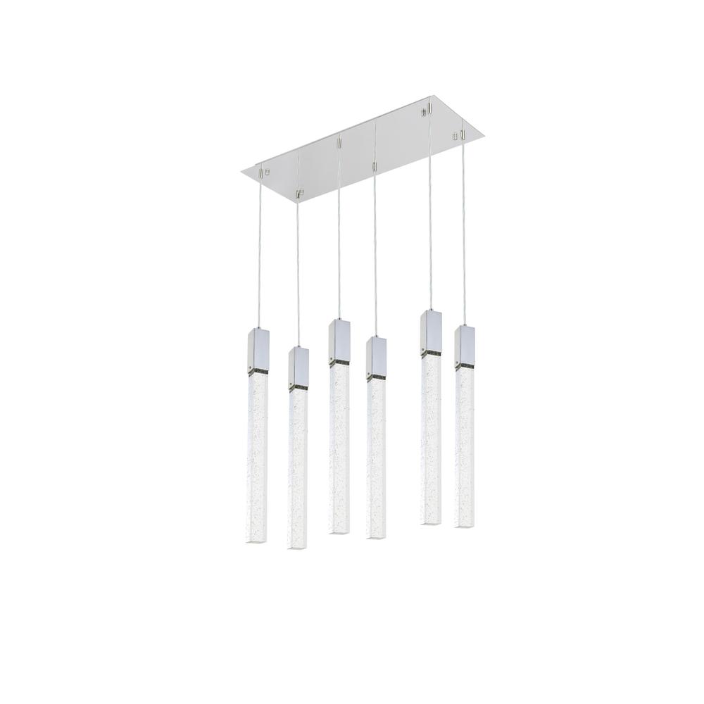 Weston 6 lights pendant in chrome. Picture 6