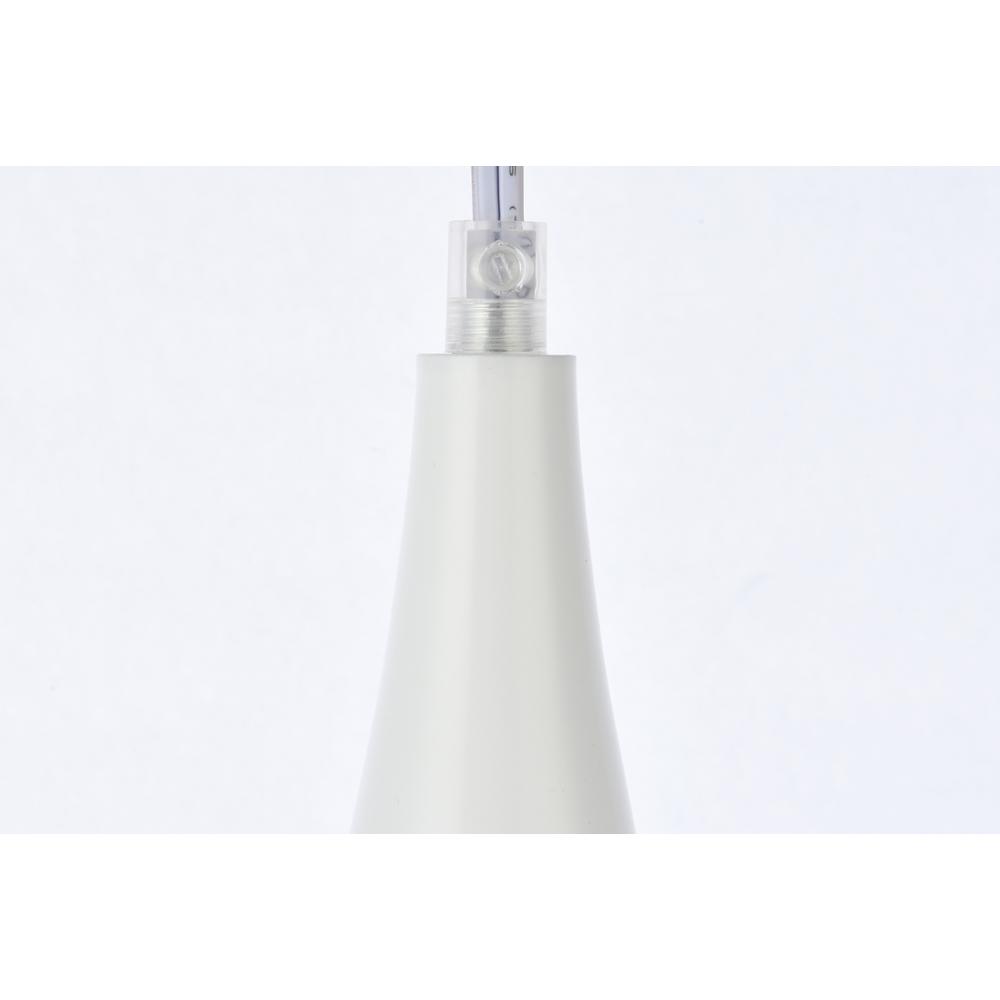 Nora 1 Light white plug-in pendant. Picture 4