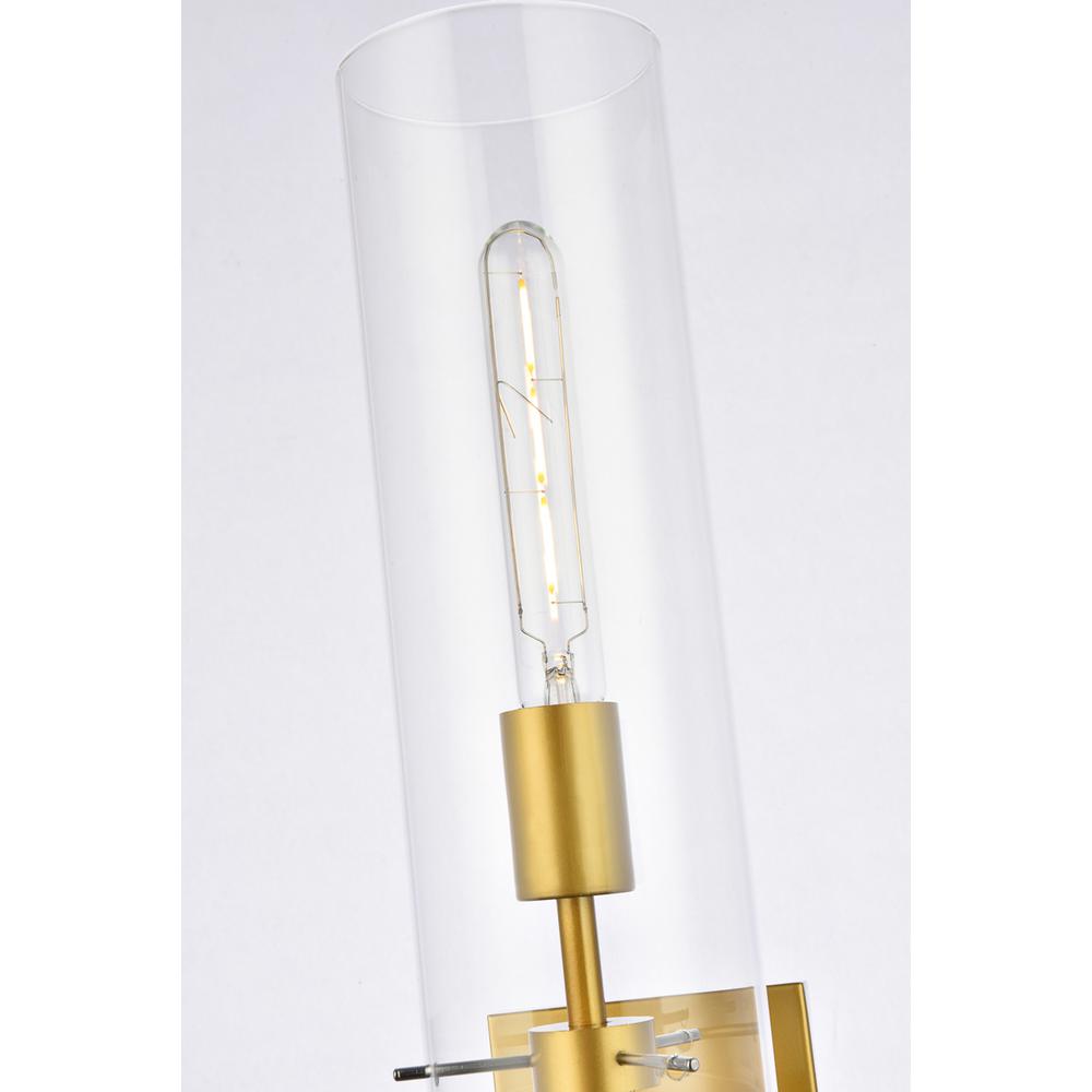 Savant 1 light brass wall sconce. Picture 4