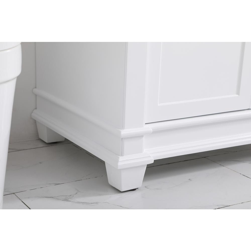 42 inch Single Bathroom Vanity set in White. Picture 6