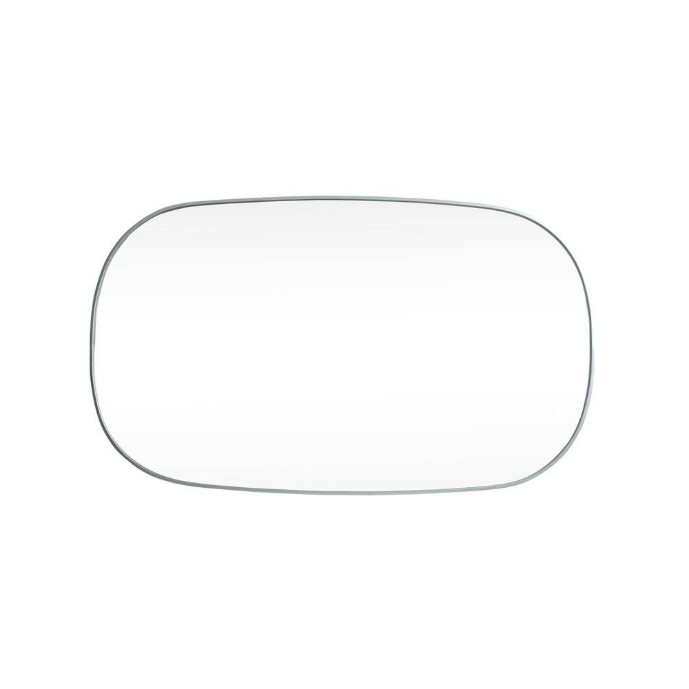 Metal Frame Oval Mirror 36x60 Inch in Silver. Picture 8