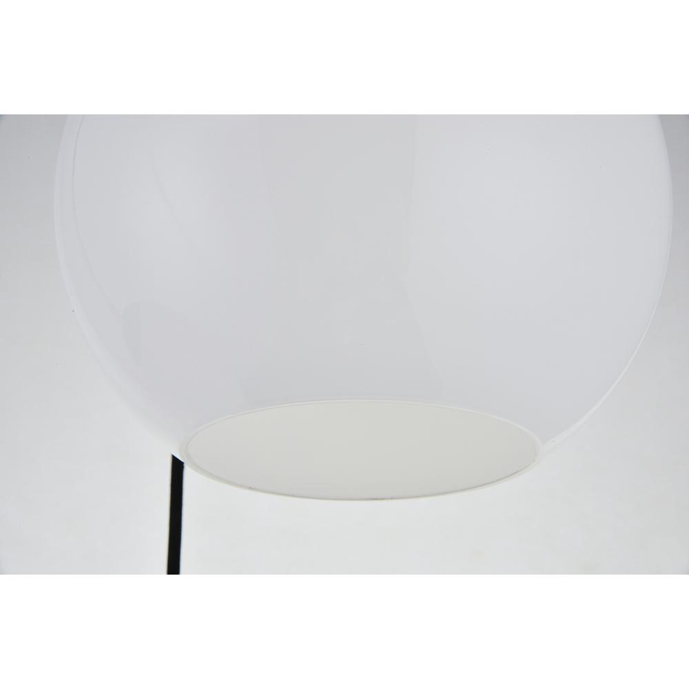 Baxter 3 Lights Brass Pendant With Frosted White Glass. Picture 6