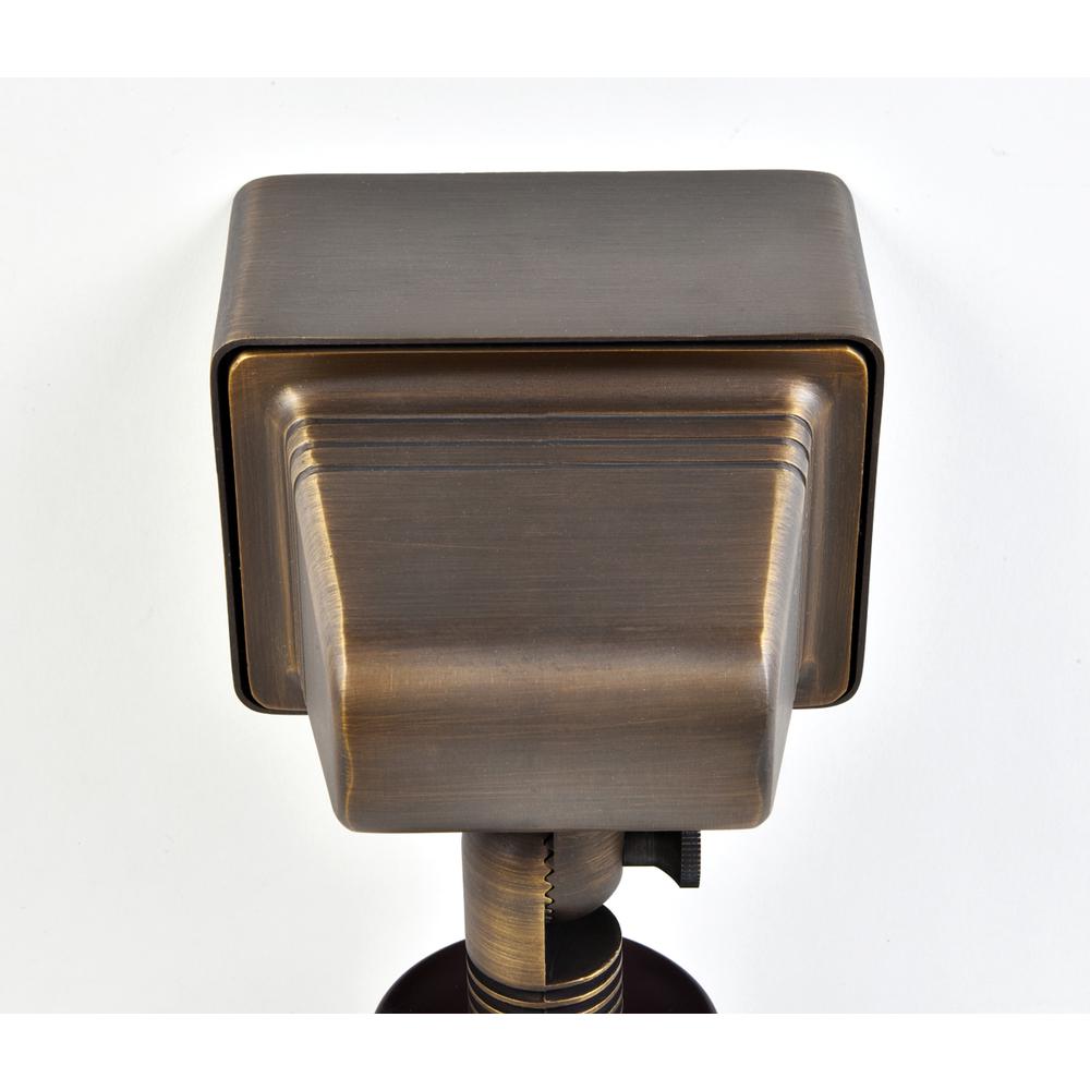 Flood Light W2.75In D5.25In H8In Antique Brass  Mr11/ Mr16 Dual Socket. Picture 5