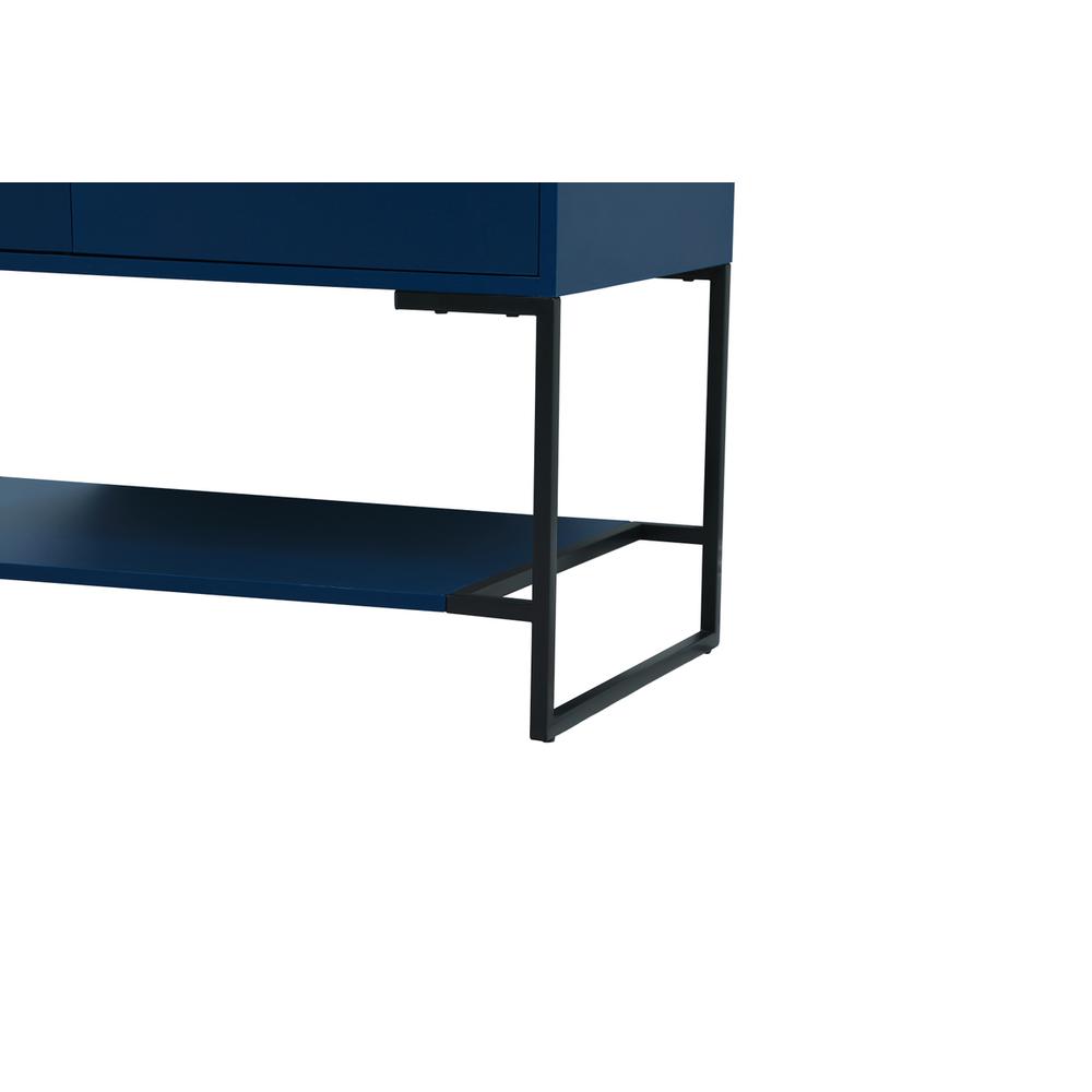 36 inch Single bathroom vanity in blue. Picture 12