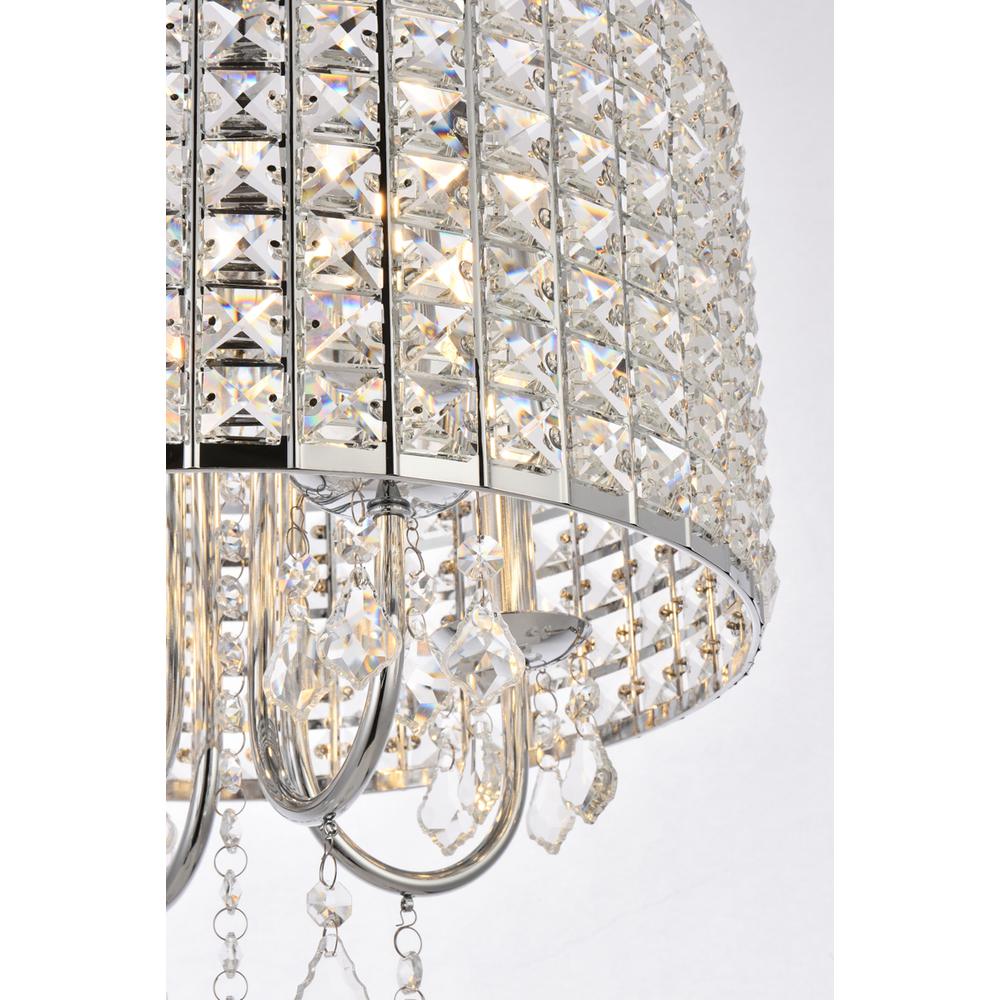 Elise 14 inch pendant in chrome. Picture 4