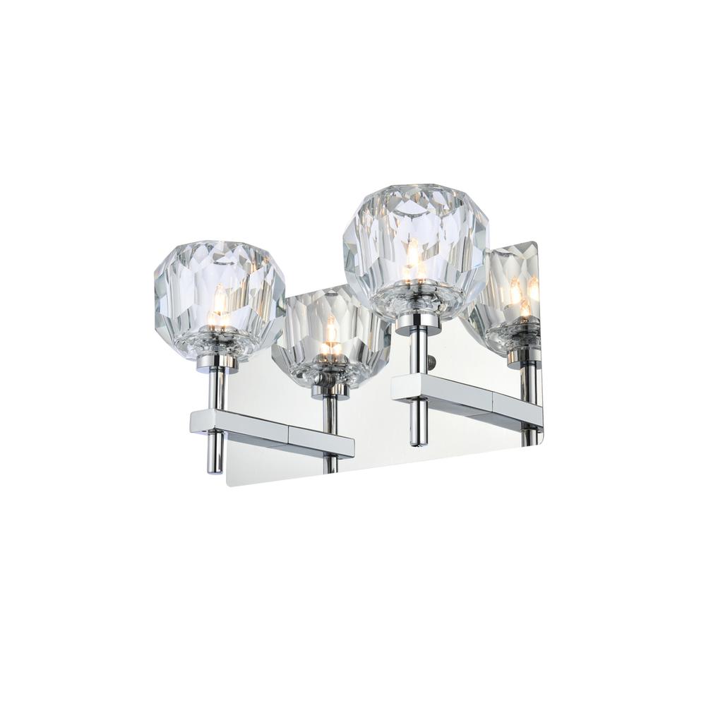 Graham 2 Light Wall Sconce in Chrome. Picture 2