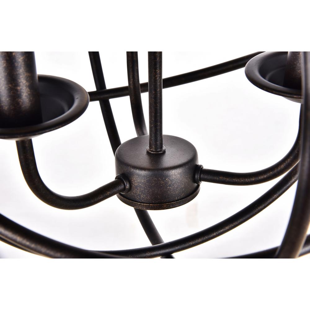 Octavia Collection Pendant D14 H15 Lt:3 Dark brown Finish. Picture 3