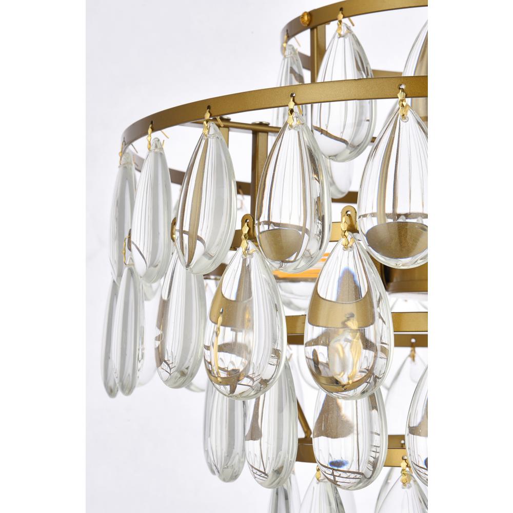 Mila 14 inch pendant in brass. Picture 4