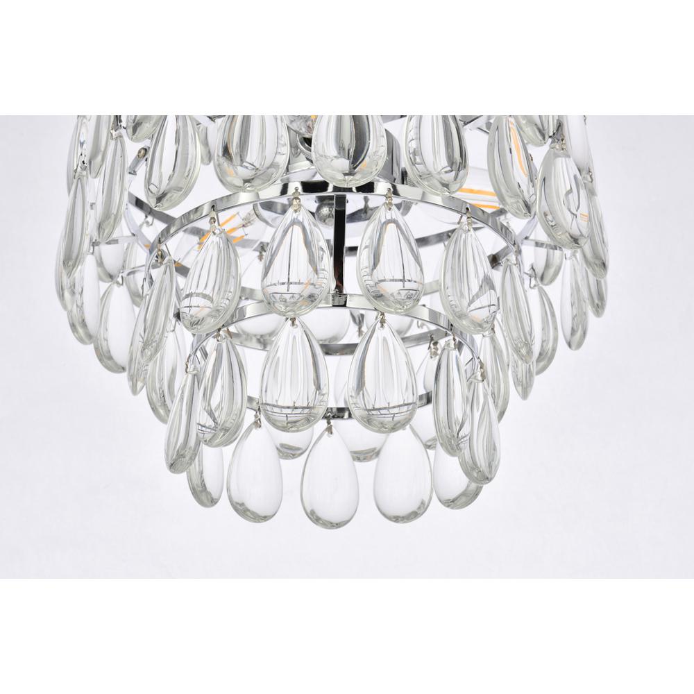 Mila 12 inch pendant in chrome. Picture 3