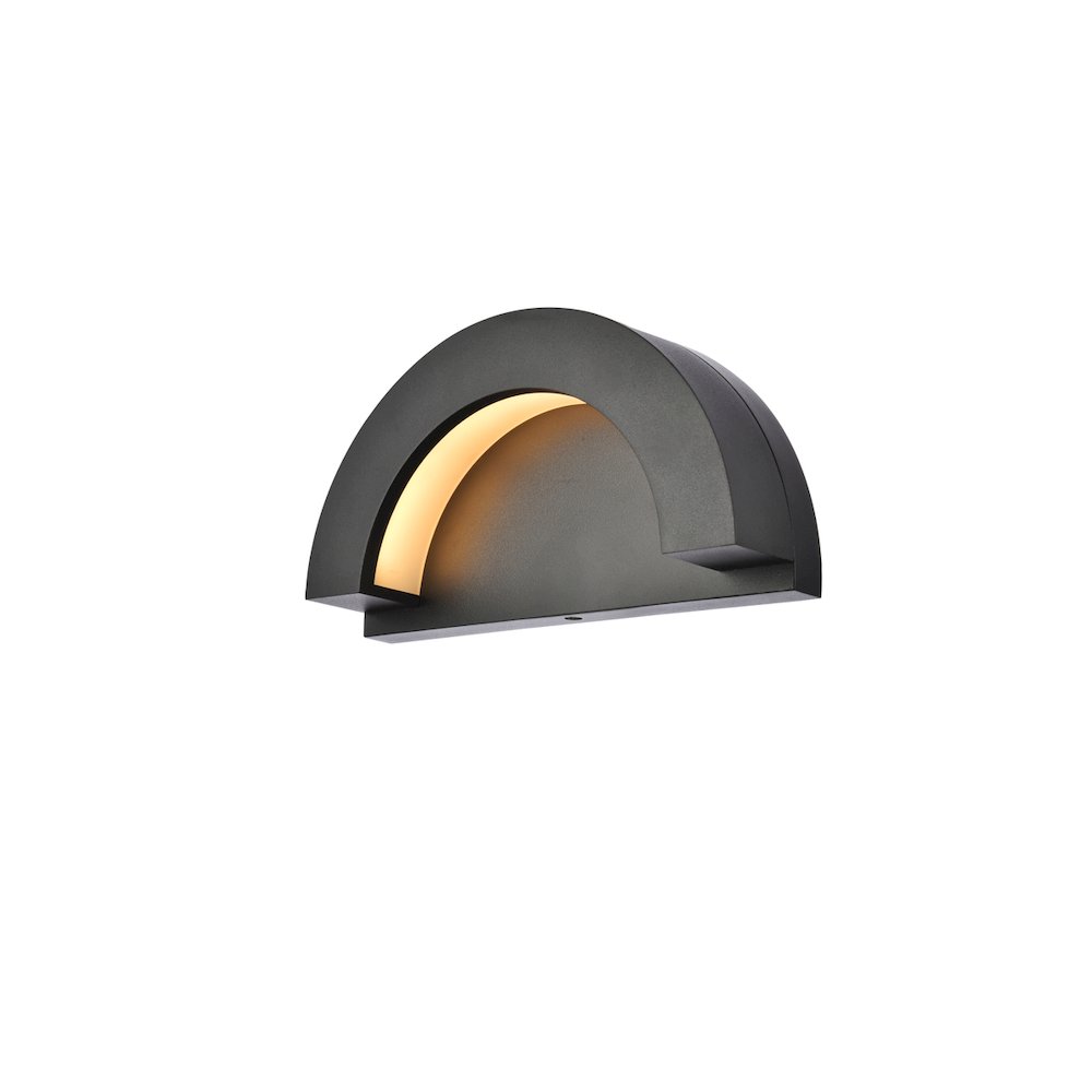 Raine Integrated Led Wall Sconce  In Black. Picture 2