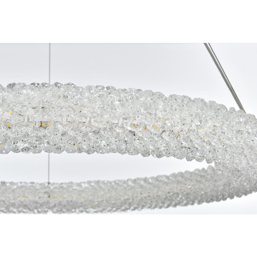 Bowen 26 inch Adjustable LED Chandelier in Chrome. Picture 6