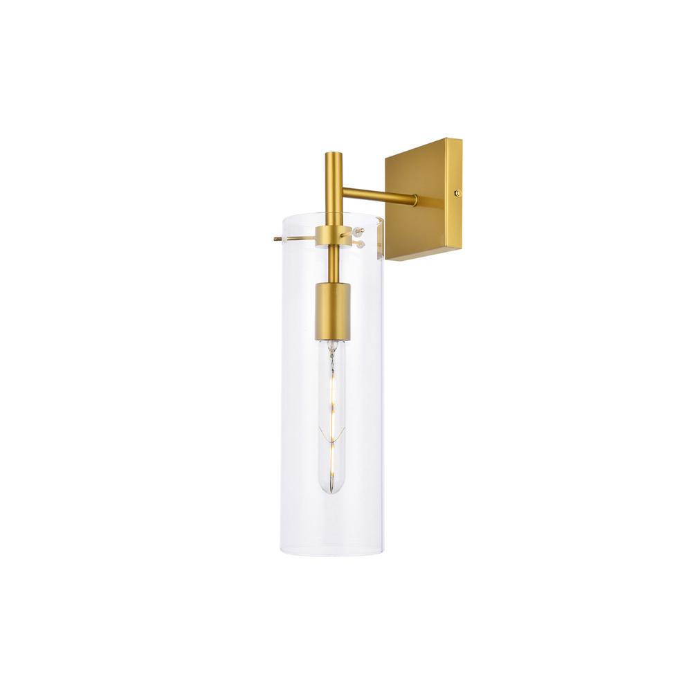 Savant 1 light brass wall sconce. Picture 2